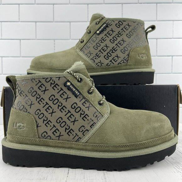 Mens UGG Boots Size 8 Chukka Neumel GTX Gore Tex Waterproof Wool Lining Suede - Picture 2 of 12